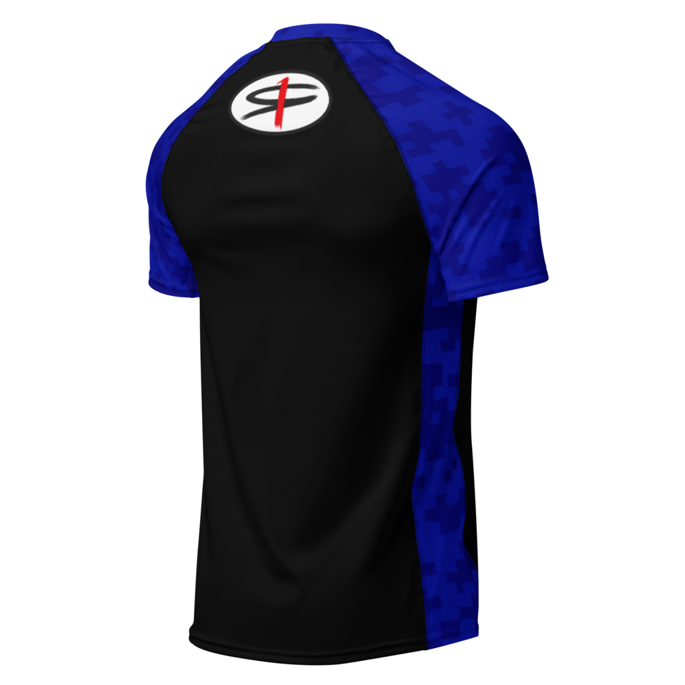 R1C x GoFas Grappling Ranked Rashguard - Blue Belt