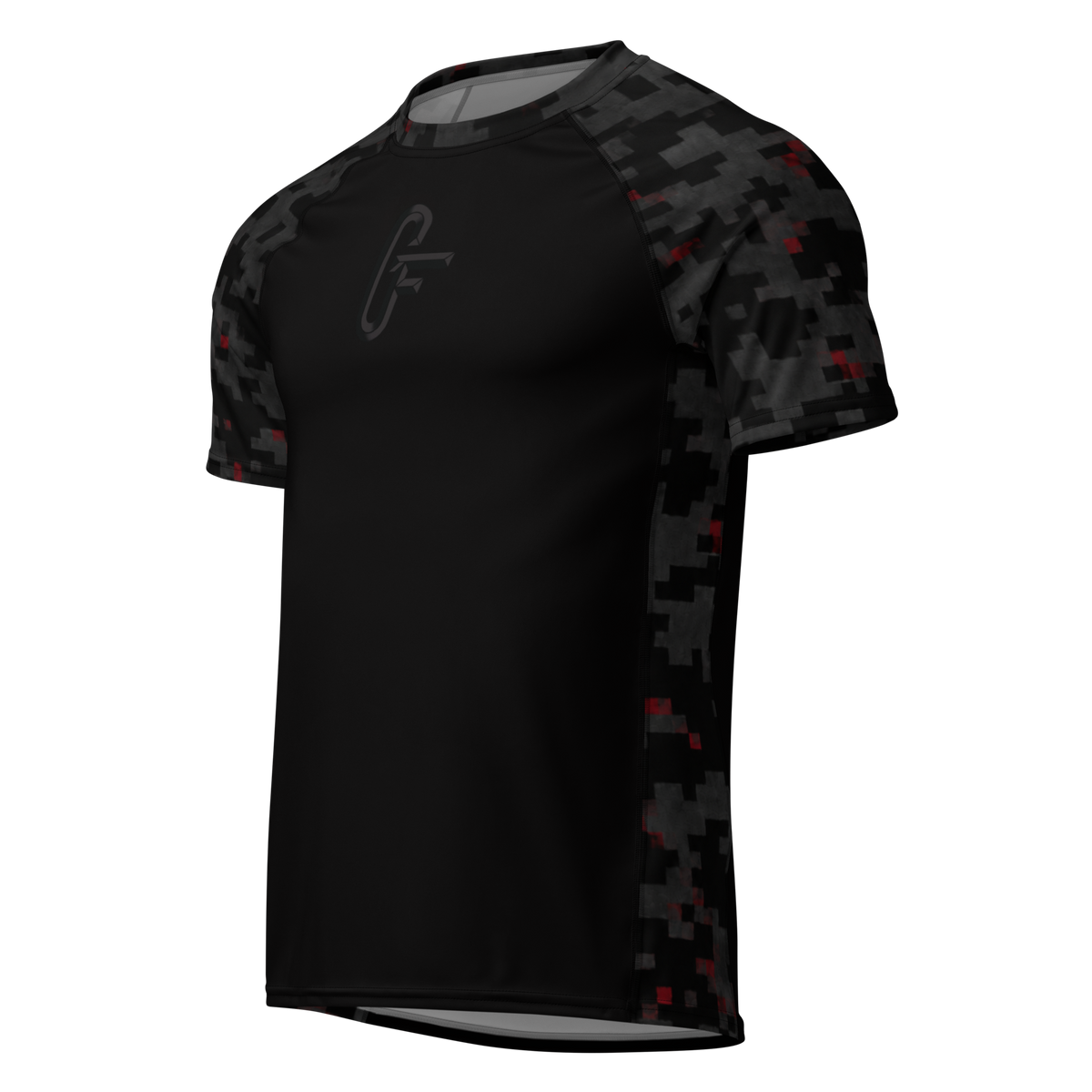 R1C x GoFas Grappling Ranked Rashguard – Black Belt